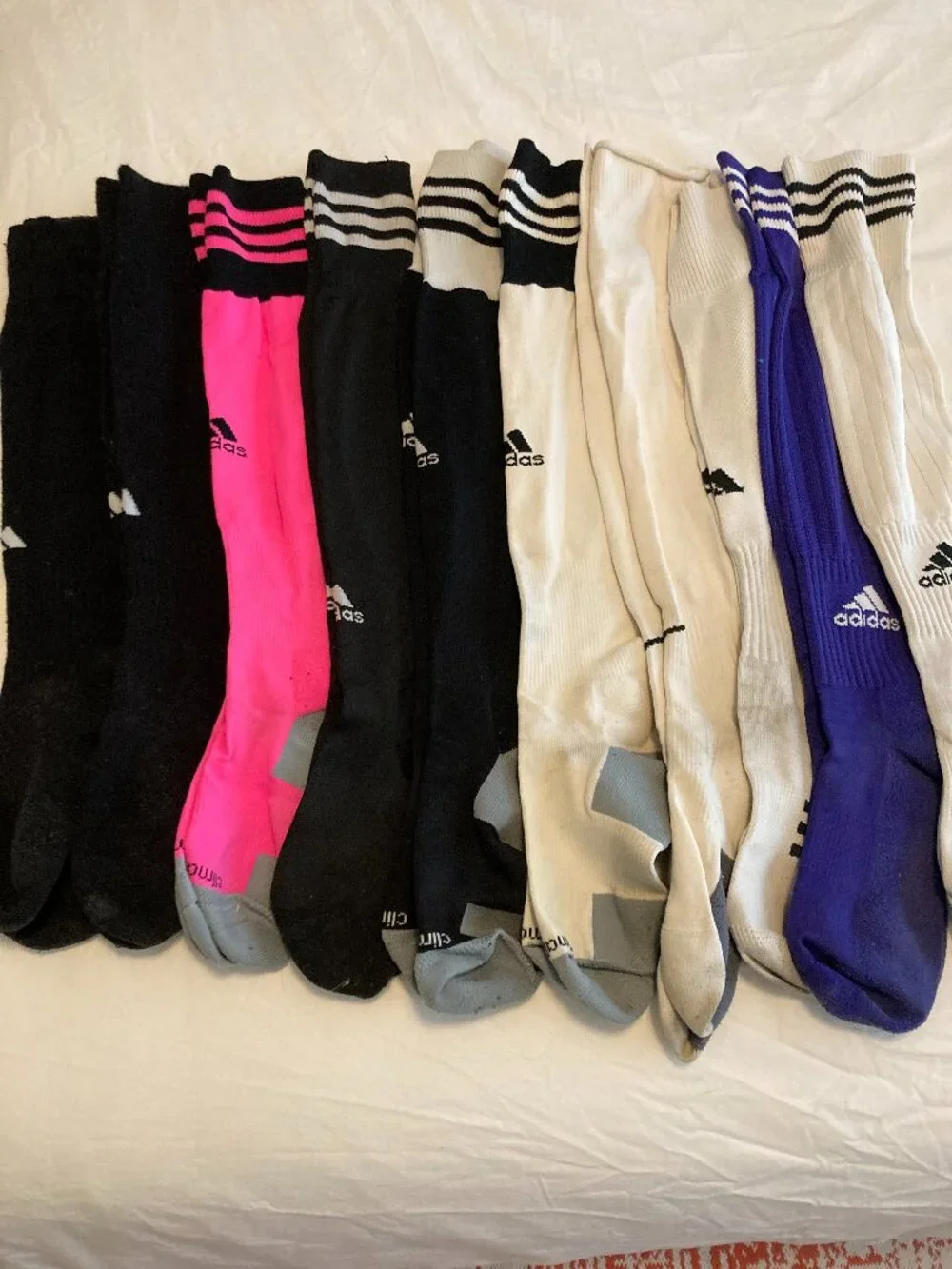 Soccer socks--middle and high school multiple pairs